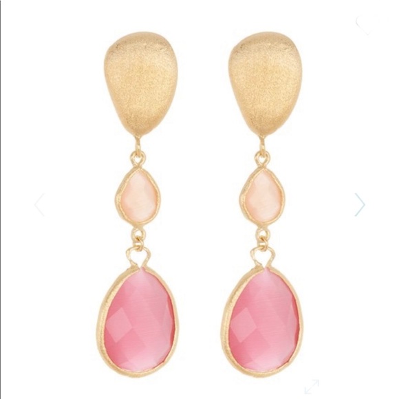 Rivka Friedman Jewelry - Graduated Teardrop Rock Crystal Dangle Earrings